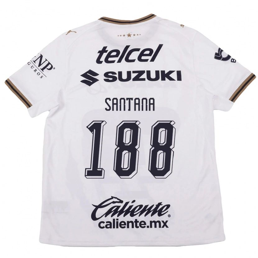 Danxen Dámské Guillermo Santana #188 Bílá Černá Hnědá Daleko Hráčské Dresy 2026/27 Dres