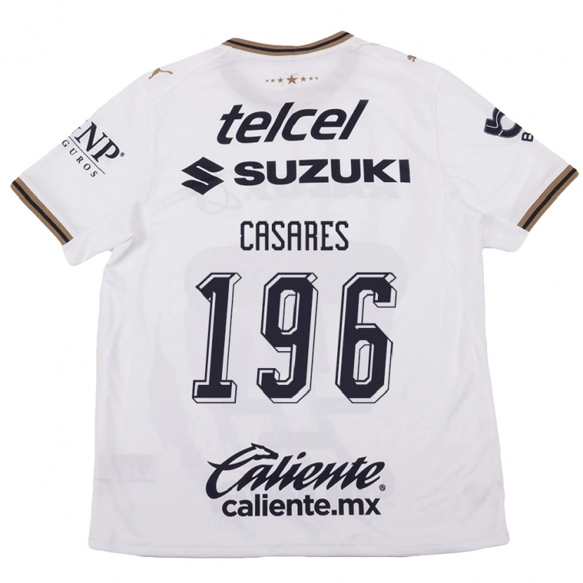 Danxen Dámské Mateo Casares #196 Bílá Černá Hnědá Daleko Hráčské Dresy 2026/27 Dres