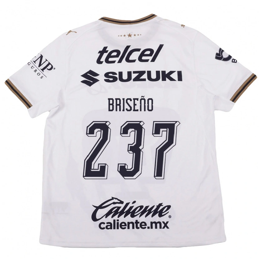 Danxen Dámské Juan Briseño #237 Bílá Černá Hnědá Daleko Hráčské Dresy 2026/27 Dres