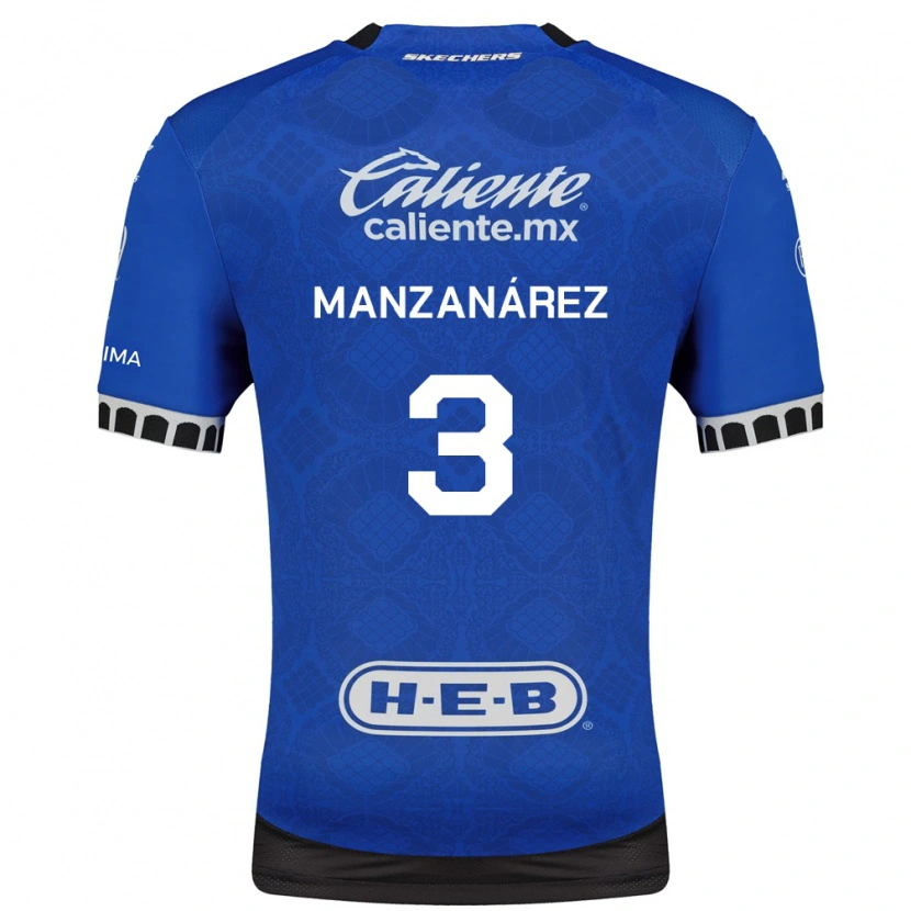 Danxen Dámské Óscar Manzanárez #3 Královsky Modrá Bílá Černá Daleko Hráčské Dresy 2026/27 Dres