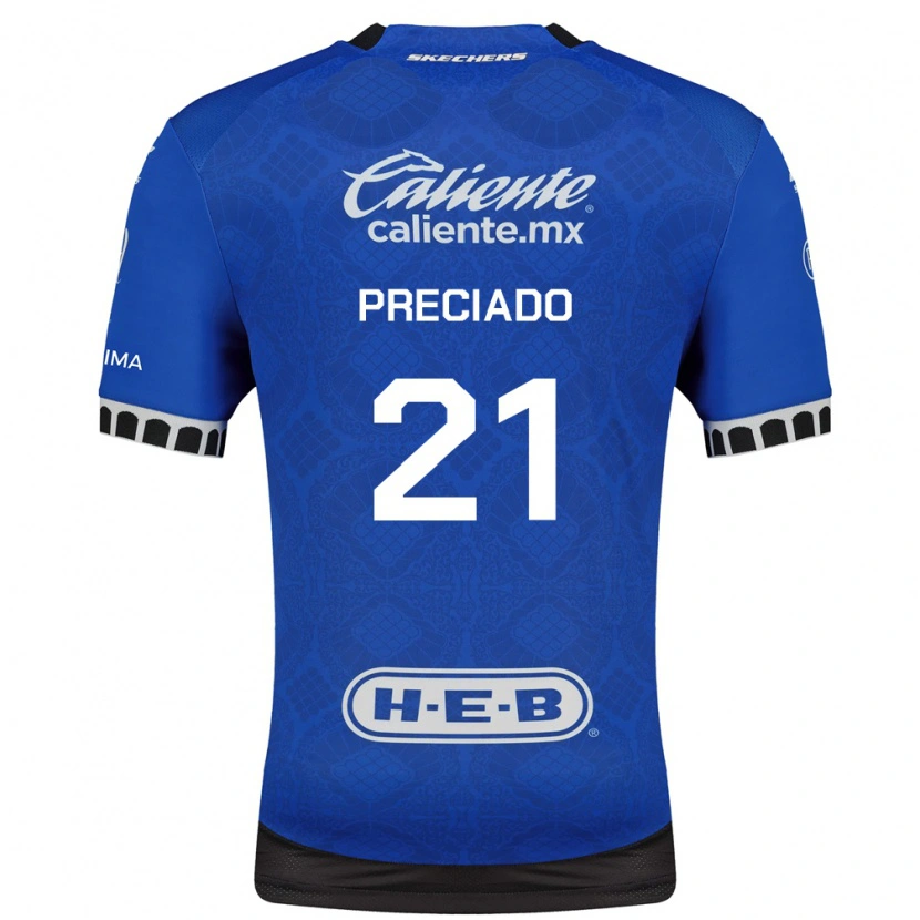 Danxen Dámské Ayrton Preciado #21 Královsky Modrá Bílá Černá Daleko Hráčské Dresy 2026/27 Dres