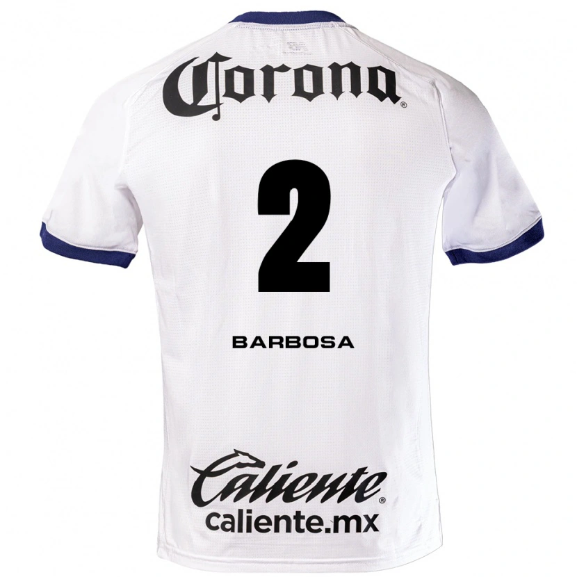 Danxen Dámské Diego Barbosa #2 Bílá Modrá Černá Daleko Hráčské Dresy 2026/27 Dres