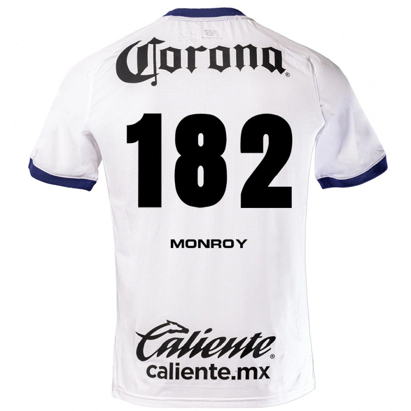 Danxen Dámské Brayan Monroy #182 Bílá Modrá Černá Daleko Hráčské Dresy 2026/27 Dres