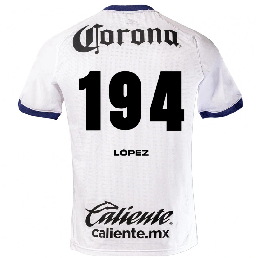Danxen Dámské Erick López #194 Bílá Modrá Černá Daleko Hráčské Dresy 2026/27 Dres