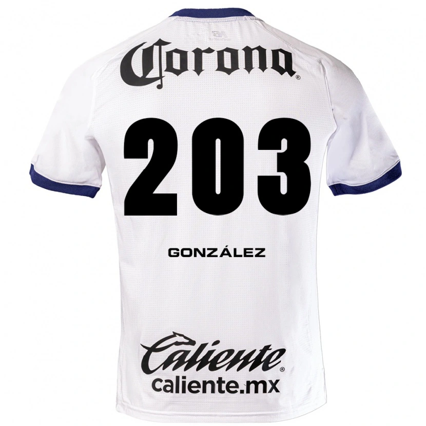 Danxen Dámské Luis González #203 Bílá Modrá Černá Daleko Hráčské Dresy 2026/27 Dres