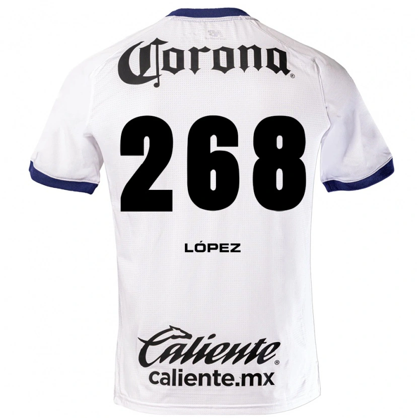 Danxen Dámské Santiago López #268 Bílá Modrá Černá Daleko Hráčské Dresy 2026/27 Dres