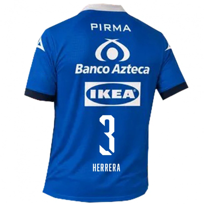 Danxen Dámské Alberto Herrera #3 Modrá Bílá Daleko Hráčské Dresy 2026/27 Dres