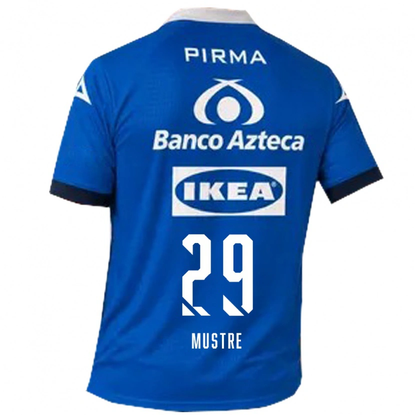 Danxen Dámské Eduardo Mustre #29 Modrá Bílá Daleko Hráčské Dresy 2026/27 Dres