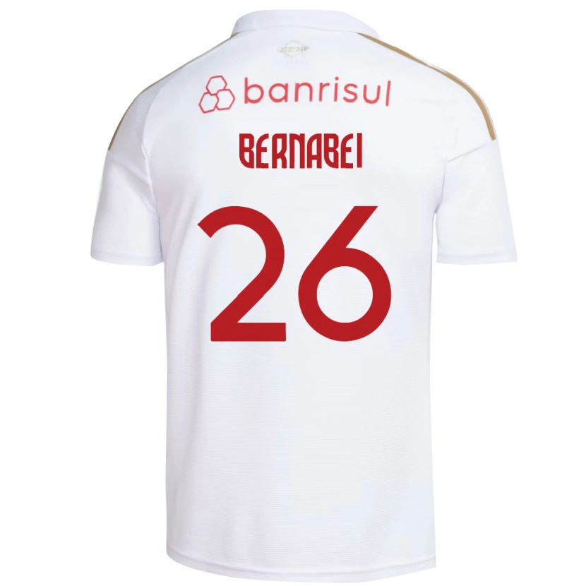 Danxen Dámské Alexandro Bernabei #26 Bílá Červená Daleko Hráčské Dresy 2026/27 Dres