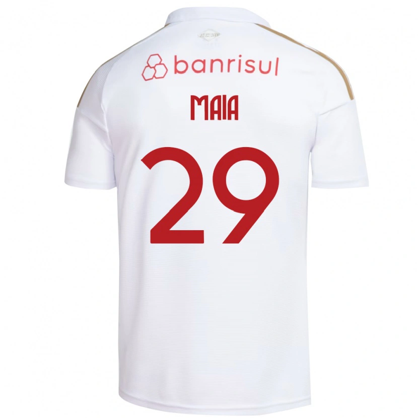 Danxen Dámské Thiago Maia #29 Bílá Červená Daleko Hráčské Dresy 2026/27 Dres