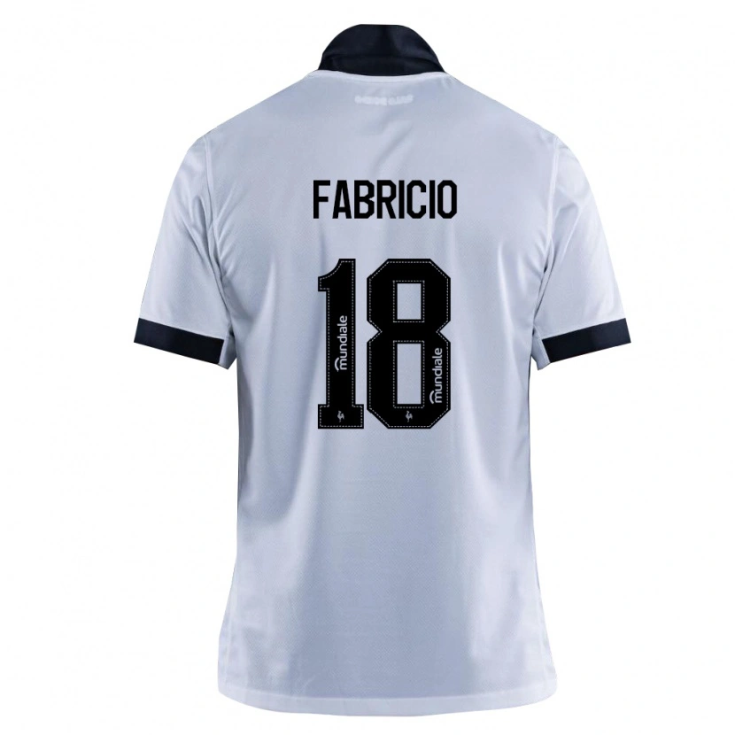 Danxen Dámské Fabricio Eduardo Da Costa Melo #18 Černá Bílá Daleko Hráčské Dresy 2026/27 Dres