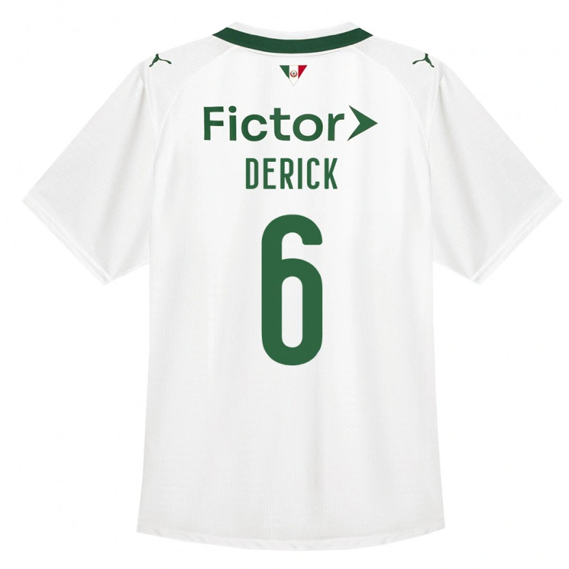 Danxen Dámské Derick Araújo Campos #6 Zelená Bílá Daleko Hráčské Dresy 2026/27 Dres