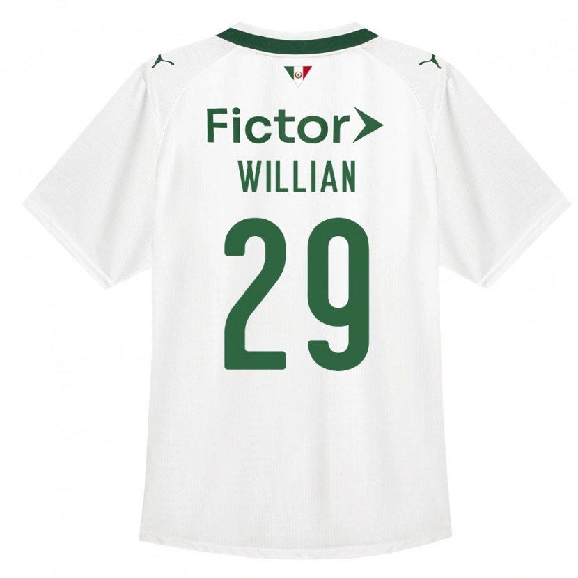 Danxen Dámské Willian #29 Zelená Bílá Daleko Hráčské Dresy 2026/27 Dres