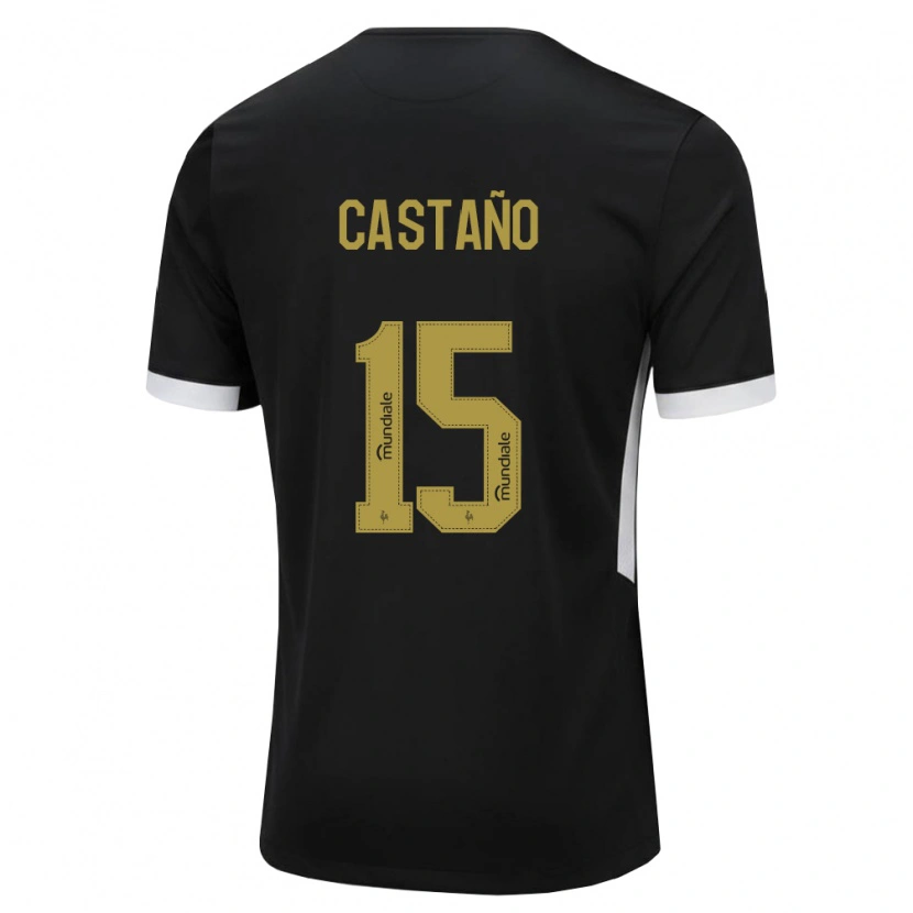 Danxen Dámské Kevin Castaño #15 Černá Bílá Žlutá Domů Hráčské Dresy 2026/27 Dres