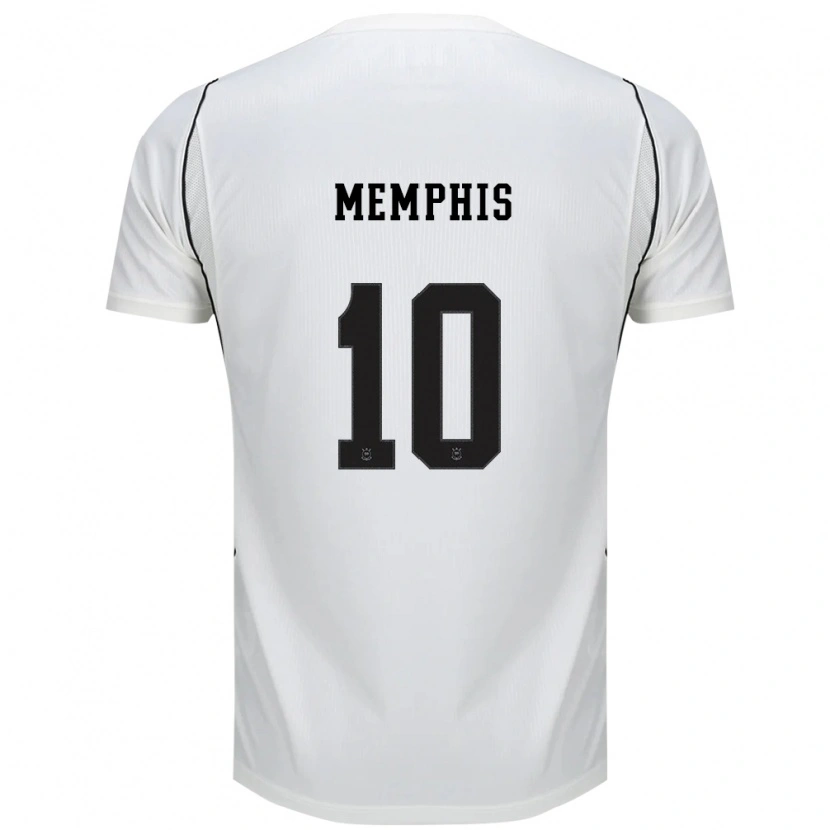 Danxen Dámské Memphis Depay #10 Bílá Černá Červená Domů Hráčské Dresy 2026/27 Dres
