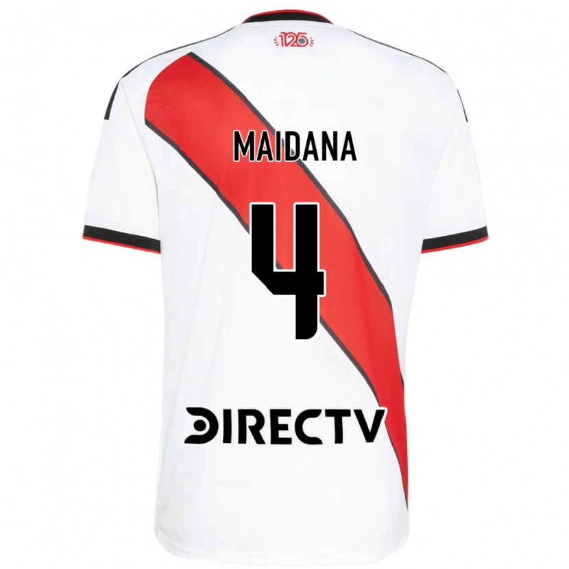 Danxen Dětské Jonatan Maidana #4 Červená Bílá Černá Domů Hráčské Dresy 2026/27 Dres