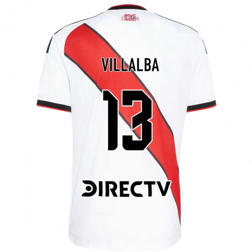 Danxen Dětské Jonathan Villalba #13 Červená Bílá Černá Domů Hráčské Dresy 2026/27 Dres