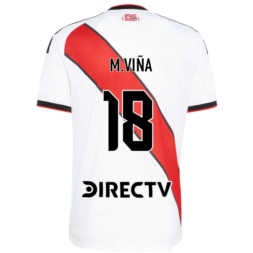 Danxen Dětské Matías Viña #18 Červená Bílá Černá Domů Hráčské Dresy 2026/27 Dres