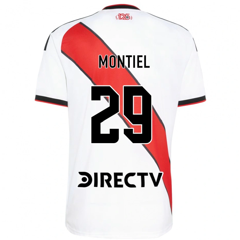 Danxen Dětské Gonzalo Montiel #29 Červená Bílá Černá Domů Hráčské Dresy 2026/27 Dres