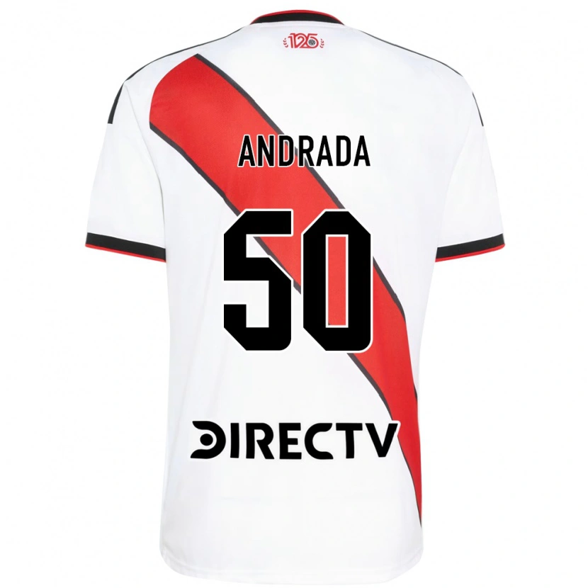 Danxen Dětské Tobías Andrada #50 Červená Bílá Černá Domů Hráčské Dresy 2026/27 Dres