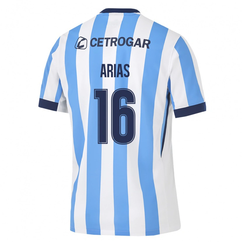 Danxen Dětské Jeremías Arias #16 Světle Modrá Bílá Černá Domů Hráčské Dresy 2026/27 Dres
