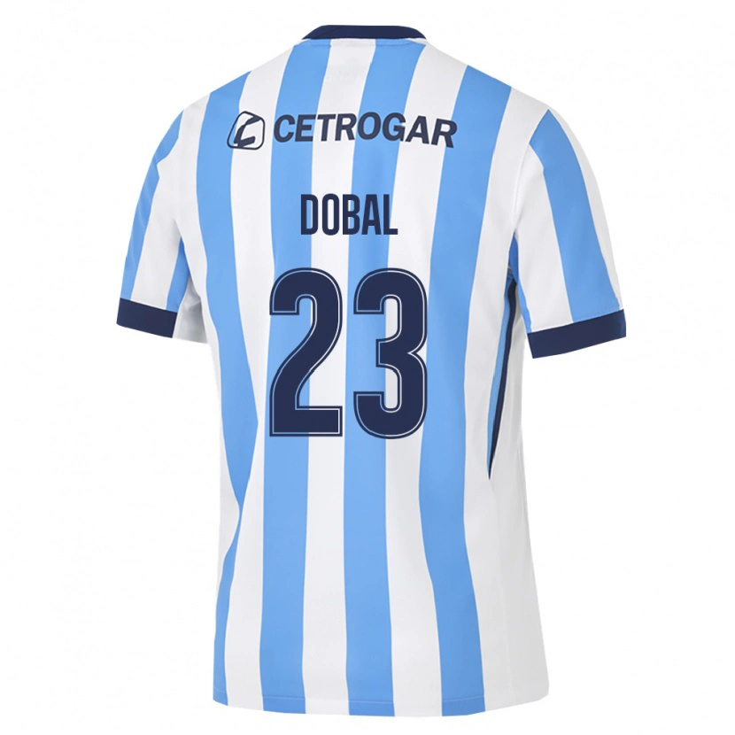 Danxen Dětské Joaquín Dobal #23 Světle Modrá Bílá Černá Domů Hráčské Dresy 2026/27 Dres