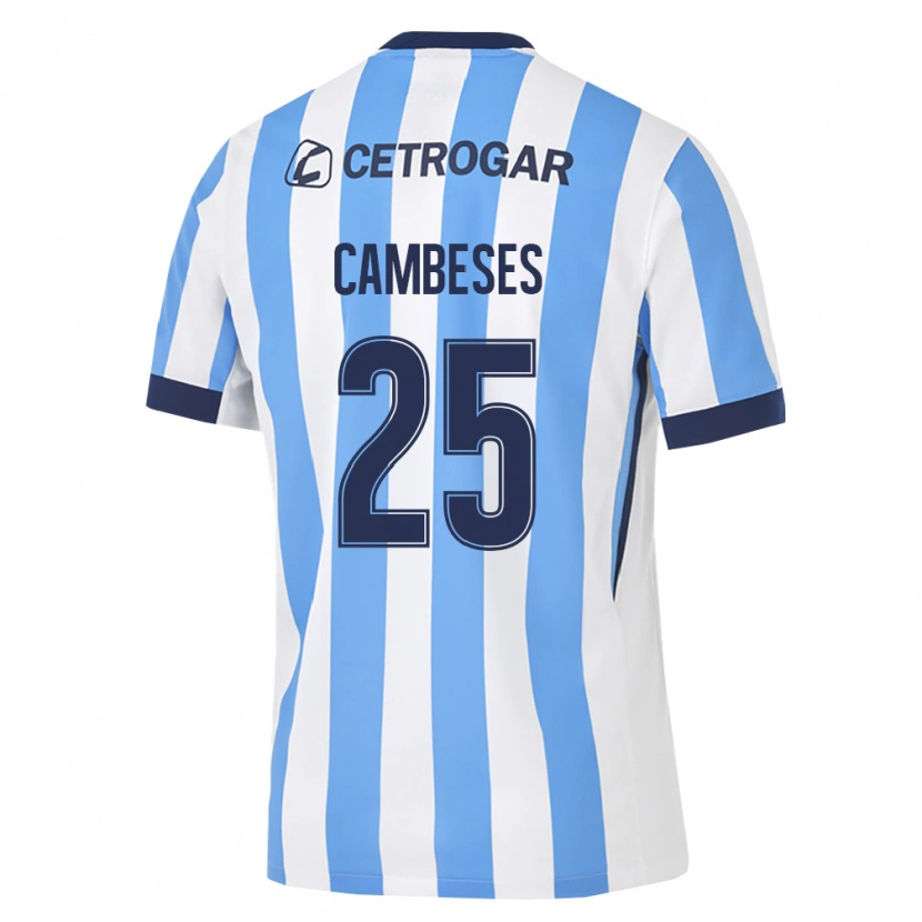 Danxen Dětské Facundo Cambeses #25 Světle Modrá Bílá Černá Domů Hráčské Dresy 2026/27 Dres
