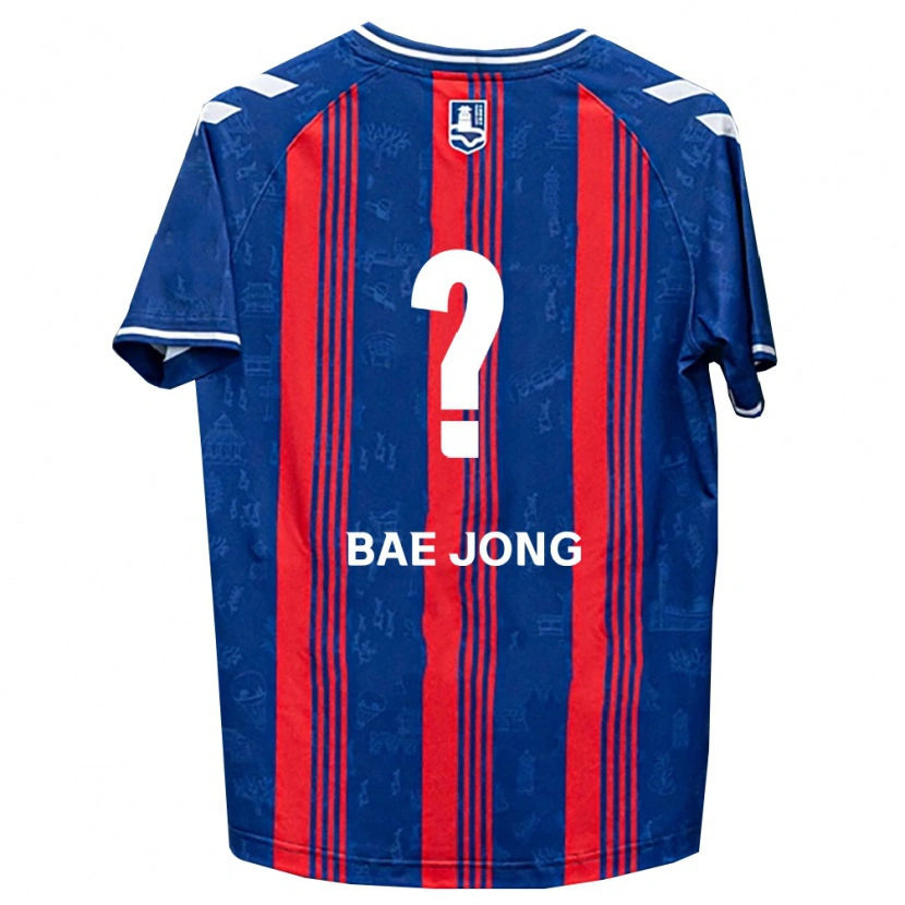 Danxen Dětské Bae-Jong Park #0 Modrá Červená Bílá Domů Hráčské Dresy 2026/27 Dres
