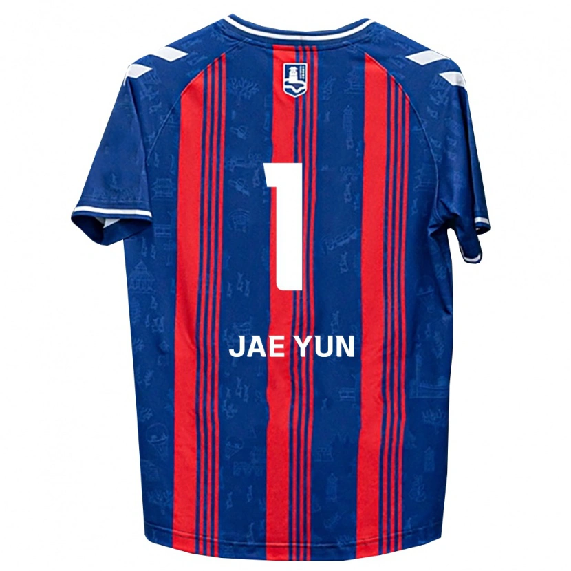 Danxen Dětské Jae-Yun Hwang #1 Modrá Červená Bílá Domů Hráčské Dresy 2026/27 Dres