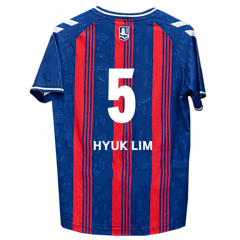 Danxen Dětské Hyuk Lim #5 Modrá Červená Bílá Domů Hráčské Dresy 2026/27 Dres