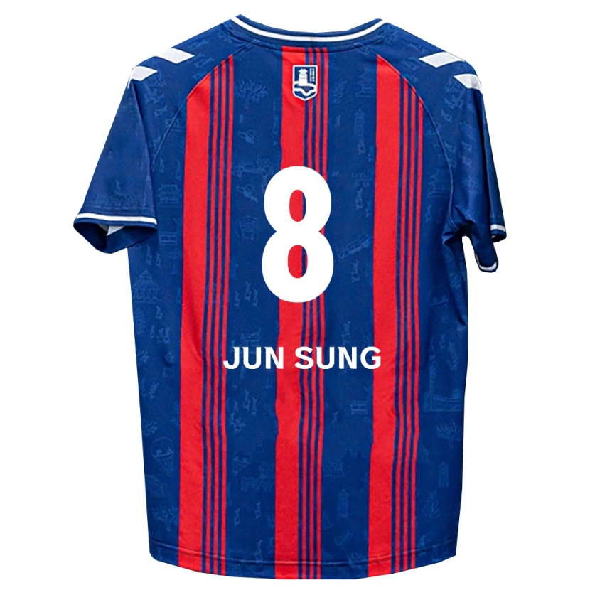 Danxen Dětské Jun-Sung Lee #8 Modrá Červená Bílá Domů Hráčské Dresy 2026/27 Dres