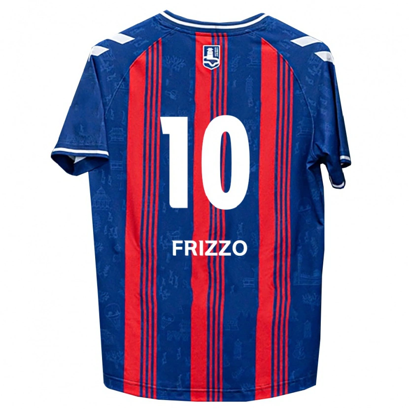 Danxen Dětské Matheus Frizzo #10 Modrá Červená Bílá Domů Hráčské Dresy 2026/27 Dres