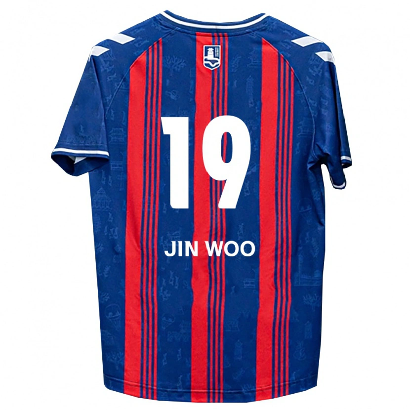 Danxen Dětské Jin-Woo Lee #19 Modrá Červená Bílá Domů Hráčské Dresy 2026/27 Dres