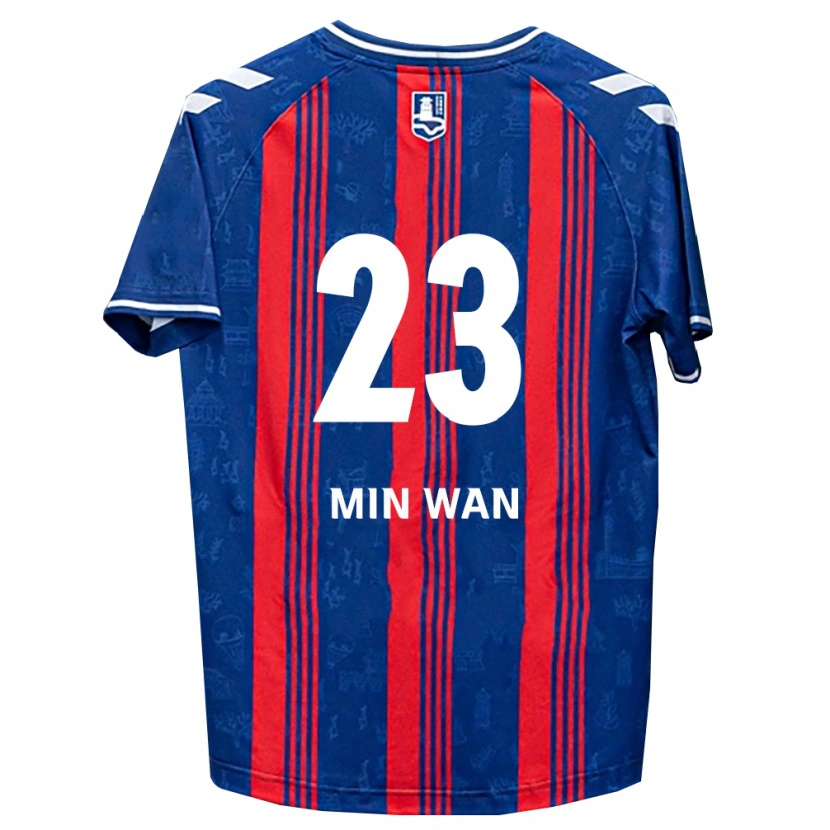 Danxen Dětské Min-Wan Kang #23 Modrá Červená Bílá Domů Hráčské Dresy 2026/27 Dres