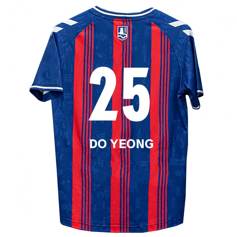 Danxen Dětské Do-Yeong Kwon #25 Modrá Červená Bílá Domů Hráčské Dresy 2026/27 Dres
