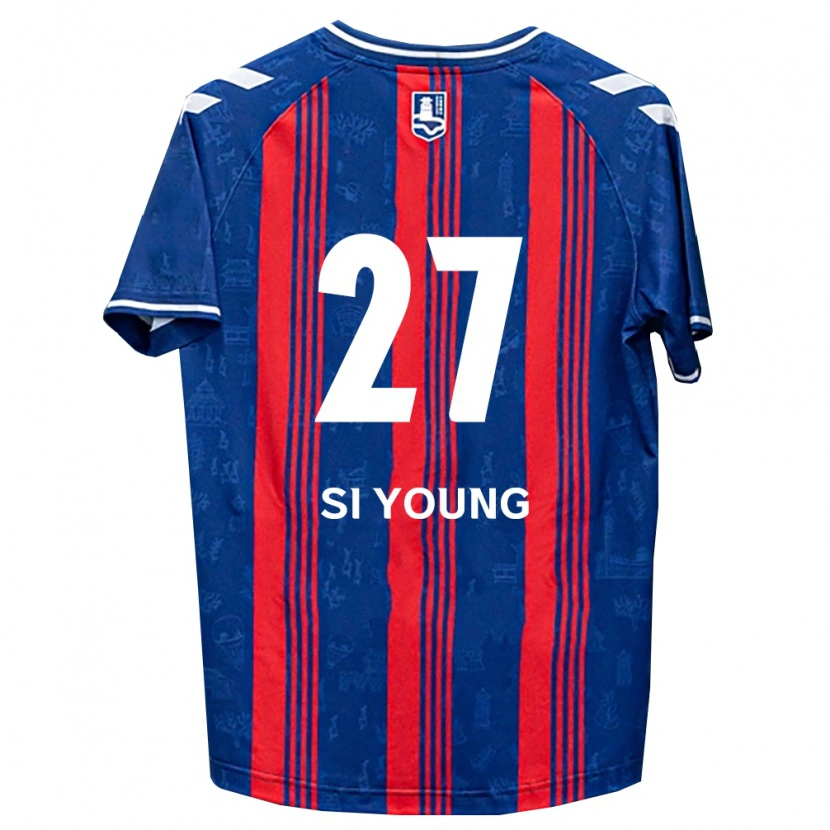 Danxen Dětské Si-Young Lee #27 Modrá Červená Bílá Domů Hráčské Dresy 2026/27 Dres