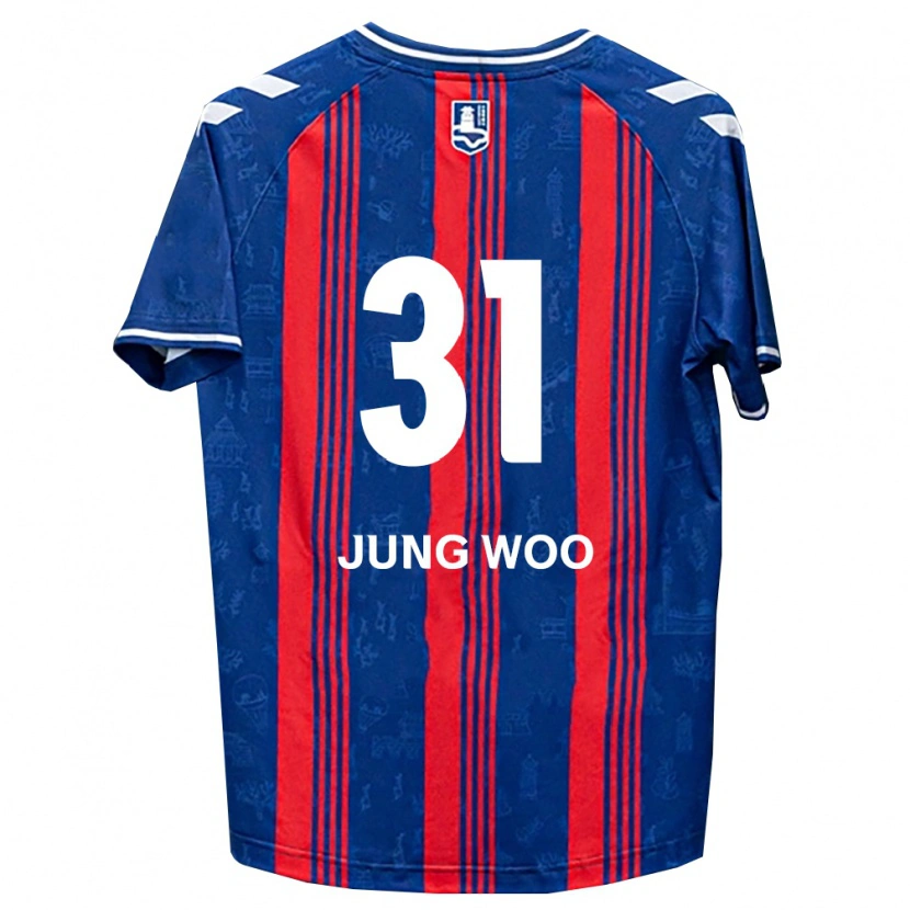 Danxen Dětské Jung-Woo Moon #31 Modrá Červená Bílá Domů Hráčské Dresy 2026/27 Dres