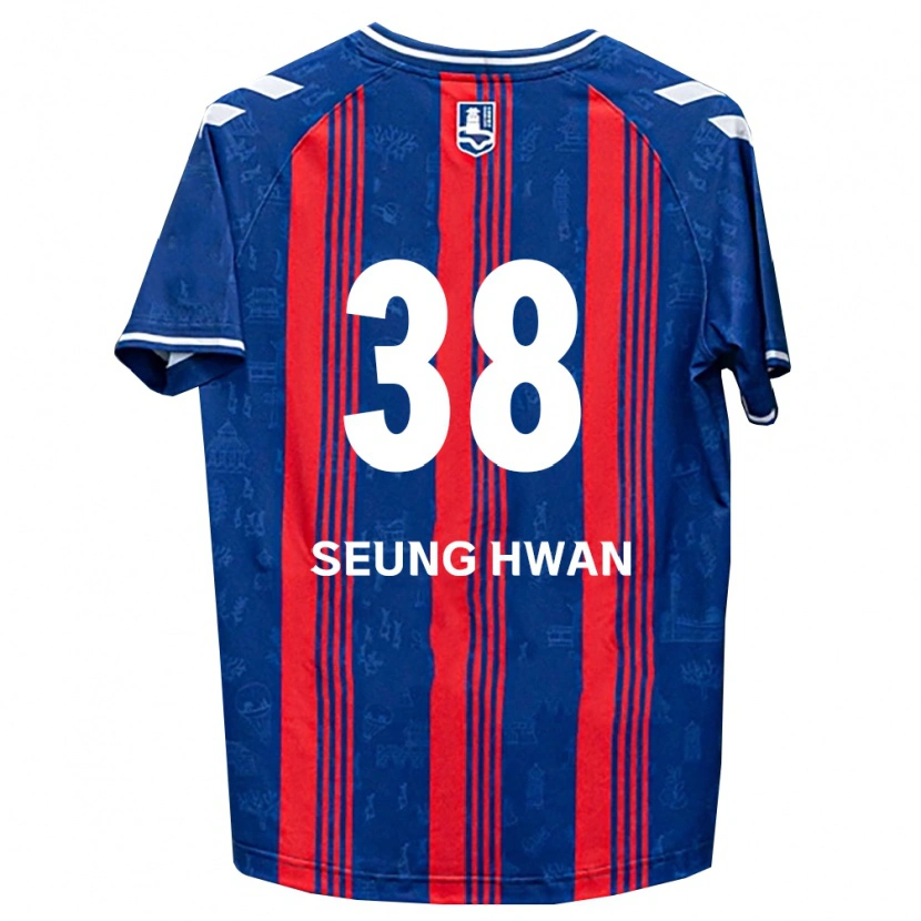 Danxen Dětské Seung-Hwan Baek #38 Modrá Červená Bílá Domů Hráčské Dresy 2026/27 Dres