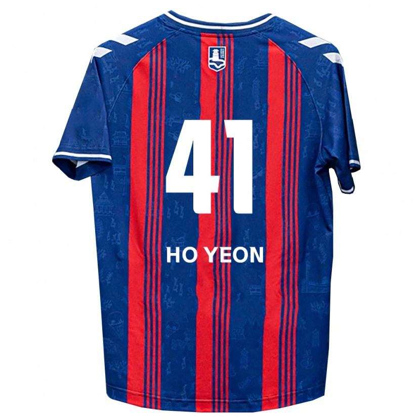 Danxen Dětské Ho-Yeon Joo #41 Modrá Červená Bílá Domů Hráčské Dresy 2026/27 Dres