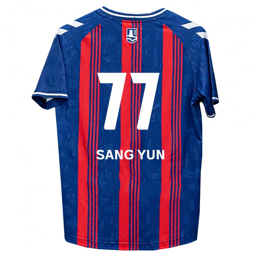 Danxen Dětské Sang-Yun Kang #77 Modrá Červená Bílá Domů Hráčské Dresy 2026/27 Dres