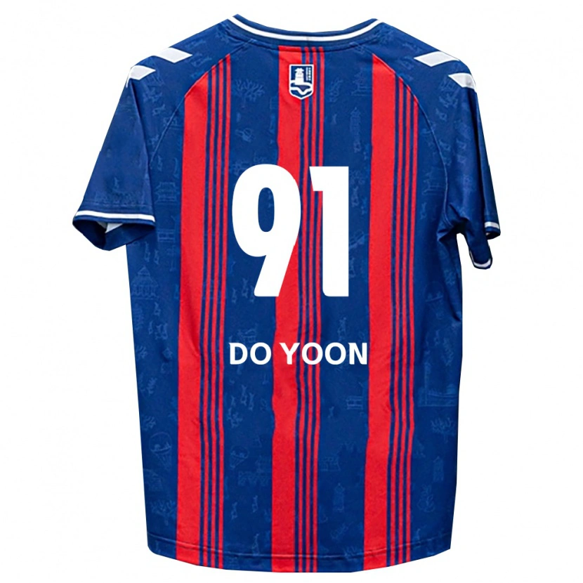Danxen Dětské Do-Yoon Kim #91 Modrá Červená Bílá Domů Hráčské Dresy 2026/27 Dres