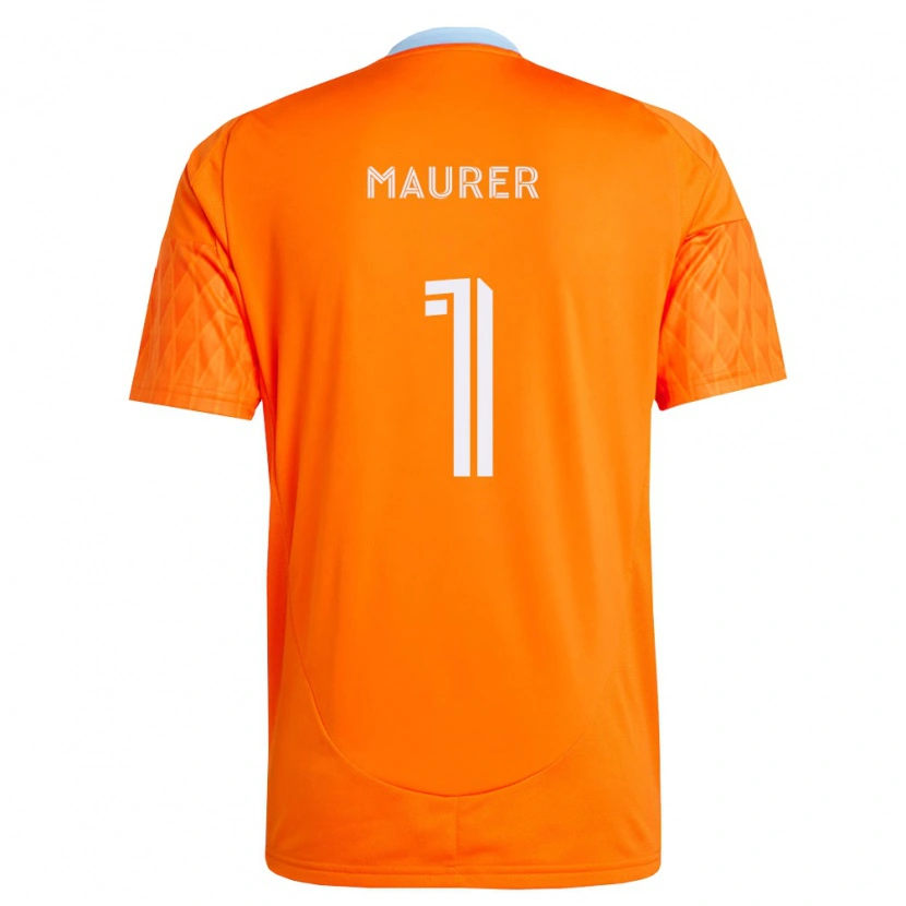 Danxen Dětské Jimmy Maurer #1 Oranžová Bílá Domů Hráčské Dresy 2026/27 Dres