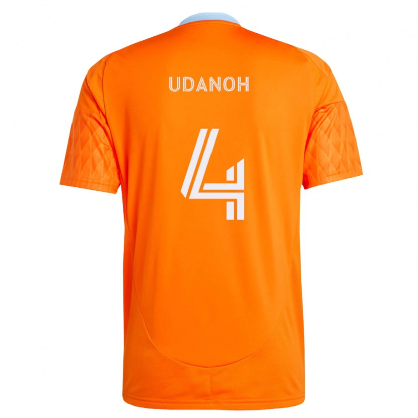 Danxen Dětské Iffy Udanoh #4 Oranžová Bílá Domů Hráčské Dresy 2026/27 Dres