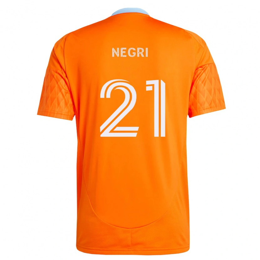Danxen Dětské Franco Negri #21 Oranžová Bílá Domů Hráčské Dresy 2026/27 Dres