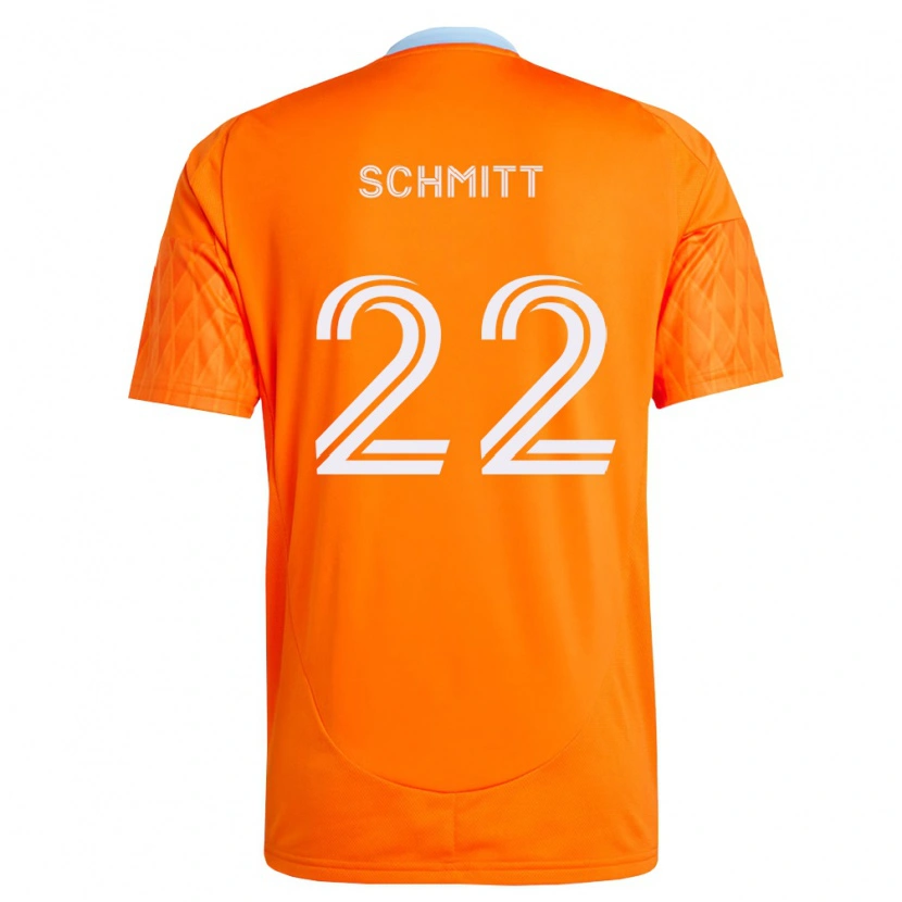 Danxen Dětské Tate Schmitt #22 Oranžová Bílá Domů Hráčské Dresy 2026/27 Dres