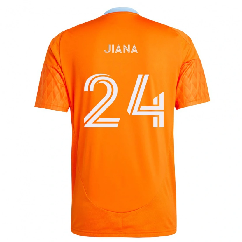 Danxen Dětské Mamadi Jiana #24 Oranžová Bílá Domů Hráčské Dresy 2026/27 Dres