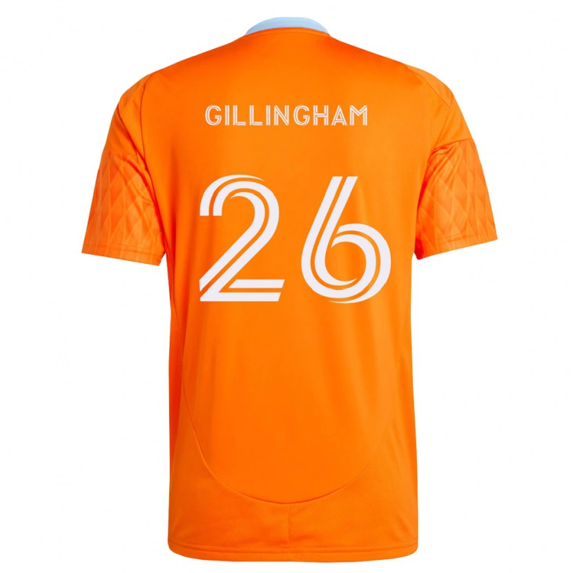 Danxen Dětské Blake Gillingham #26 Oranžová Bílá Domů Hráčské Dresy 2026/27 Dres