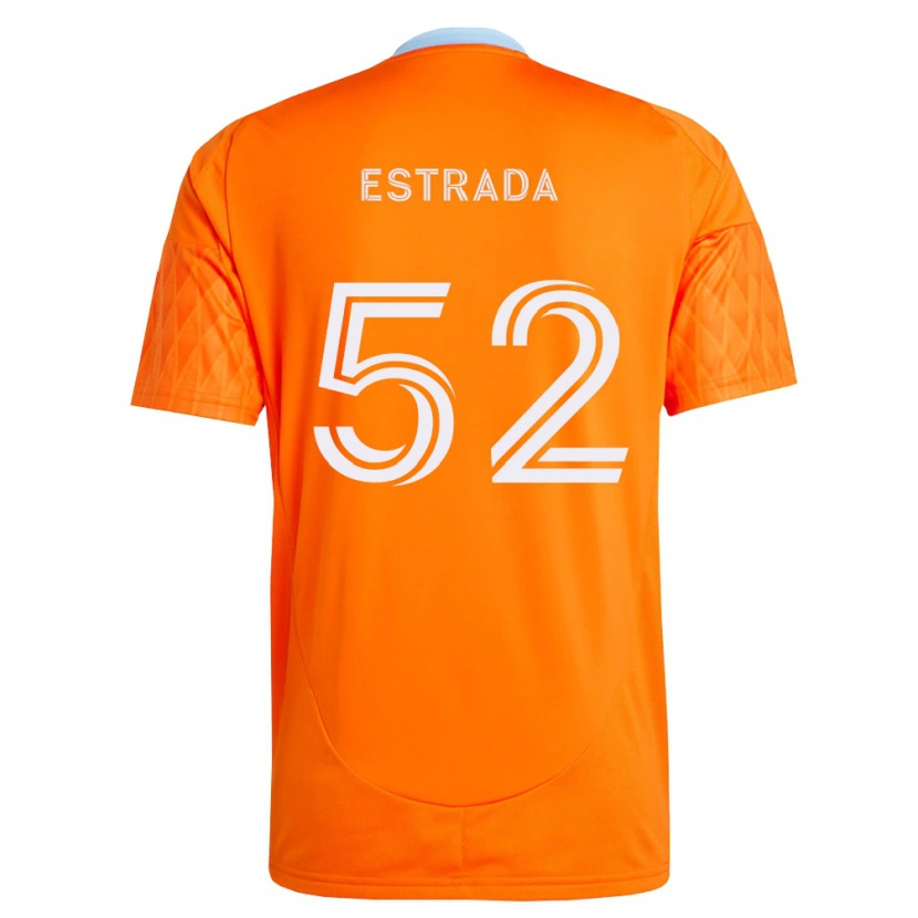 Danxen Dětské Jorge Estrada #52 Oranžová Bílá Domů Hráčské Dresy 2026/27 Dres