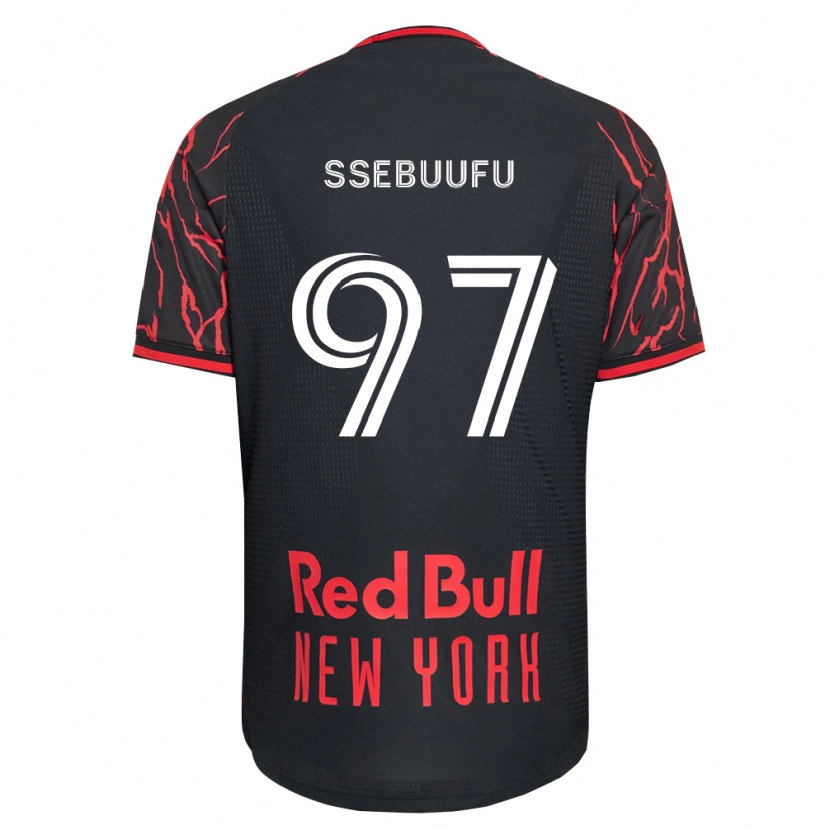 Danxen Dětské Frank Ssebuufu #97 Červená Černá Bílá Domů Hráčské Dresy 2026/27 Dres