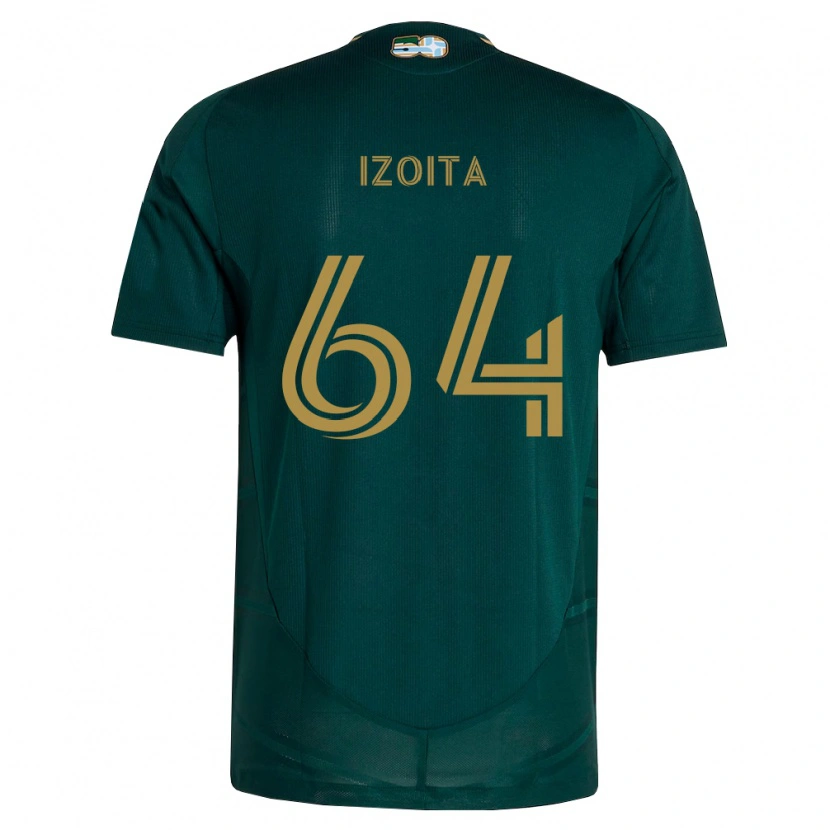 Danxen Dětské Jacob Izoita #64 Tmavě Zelená Hnědá Domů Hráčské Dresy 2026/27 Dres